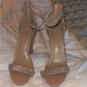 Charlotte Russe Beige Strappy Heels